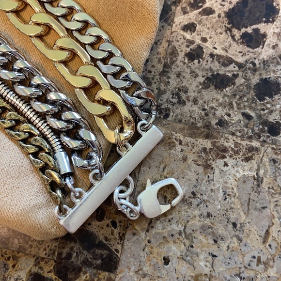 Jenny bird multi chain bracelet cuff NWOT - Picture 6 of 8